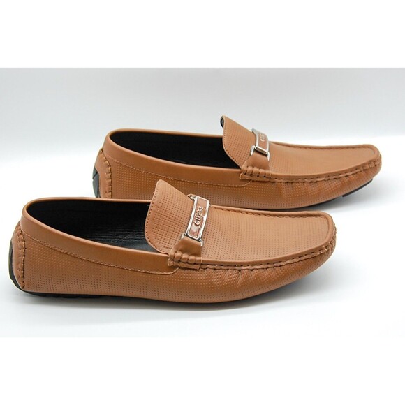 GUESS Men's GMAalen Brown Driving Style Loafer Size 10.5 Slip On Dress Shoe - Picture 4 of 9